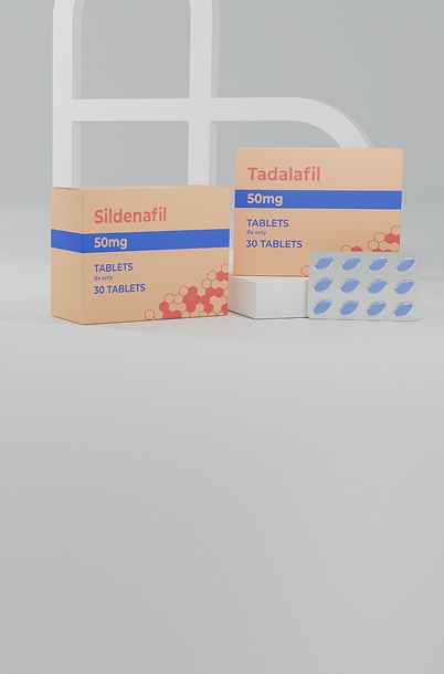 Erectile dysfunction medication packaging.